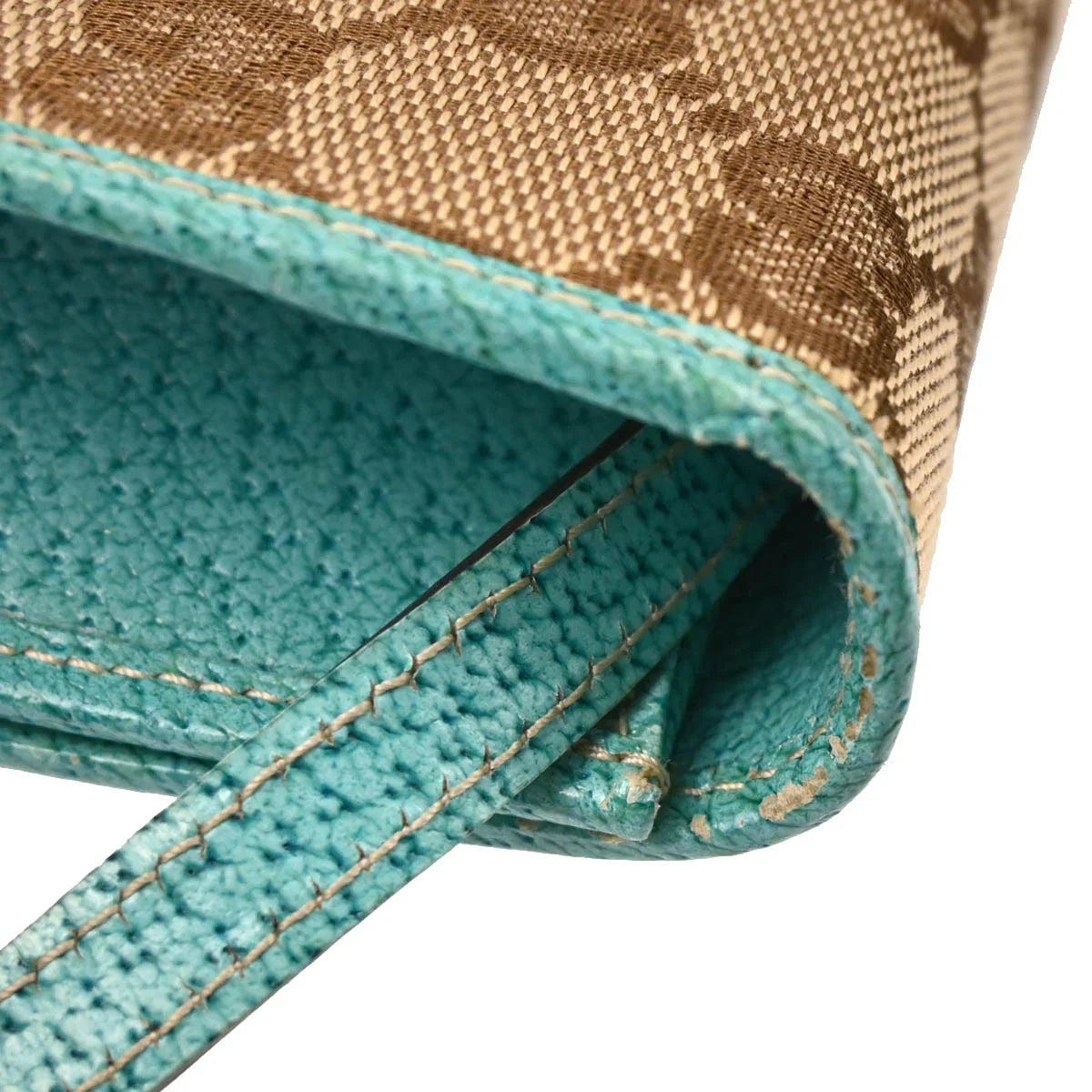 Gucci Brown Canvas Bamboo GG Shoulder Bag