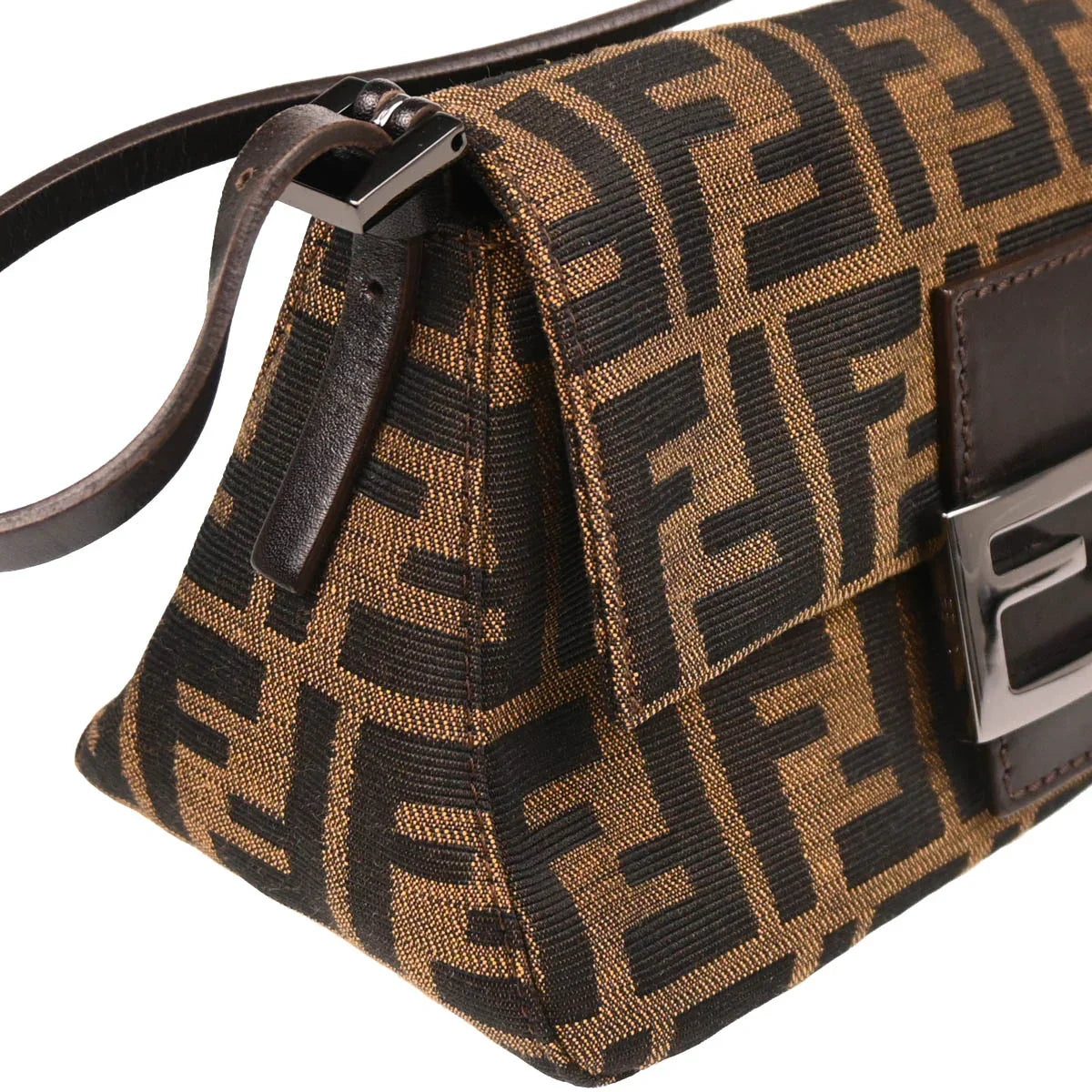 Fendi 2002 Brown Zucca Handbag