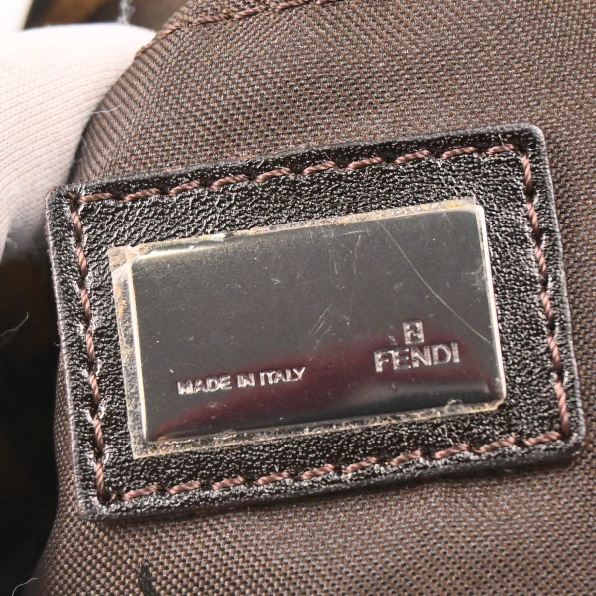 Fendi 2002 Brown Zucca Handbag