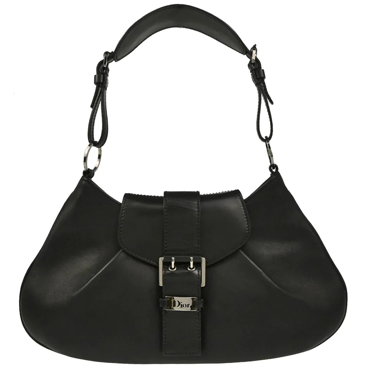 Christian Dior Black Leather Street Chic Handbag
