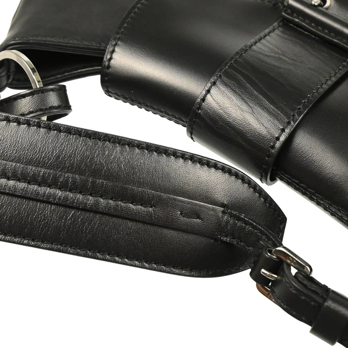 Christian Dior Black Leather Street Chic Handbag
