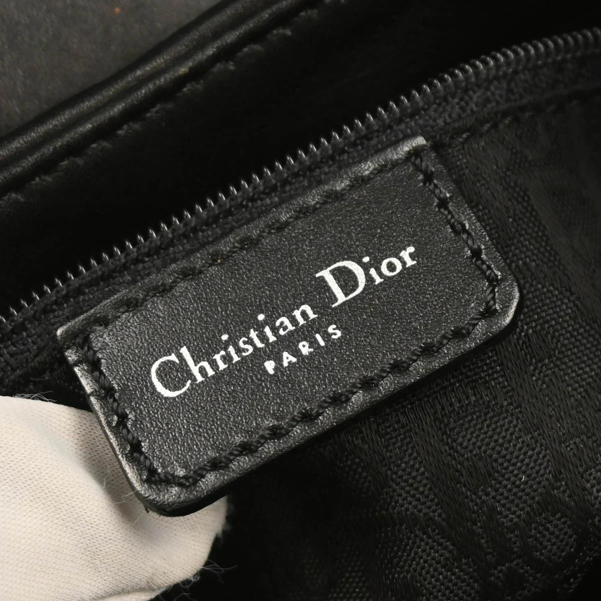 Christian Dior Black Leather Street Chic Handbag