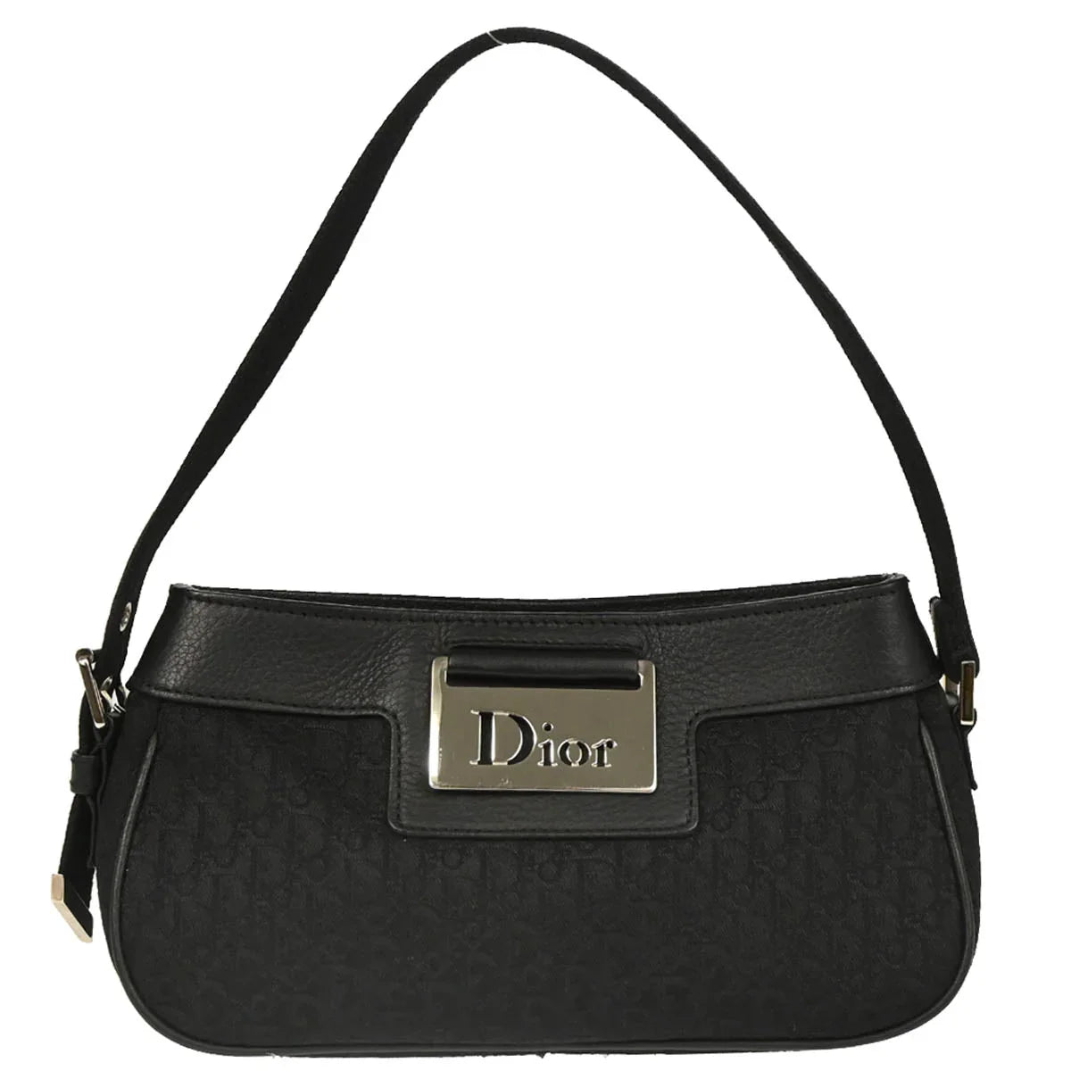 Christian Dior 2005 Black Street Chic Trotter Handbag