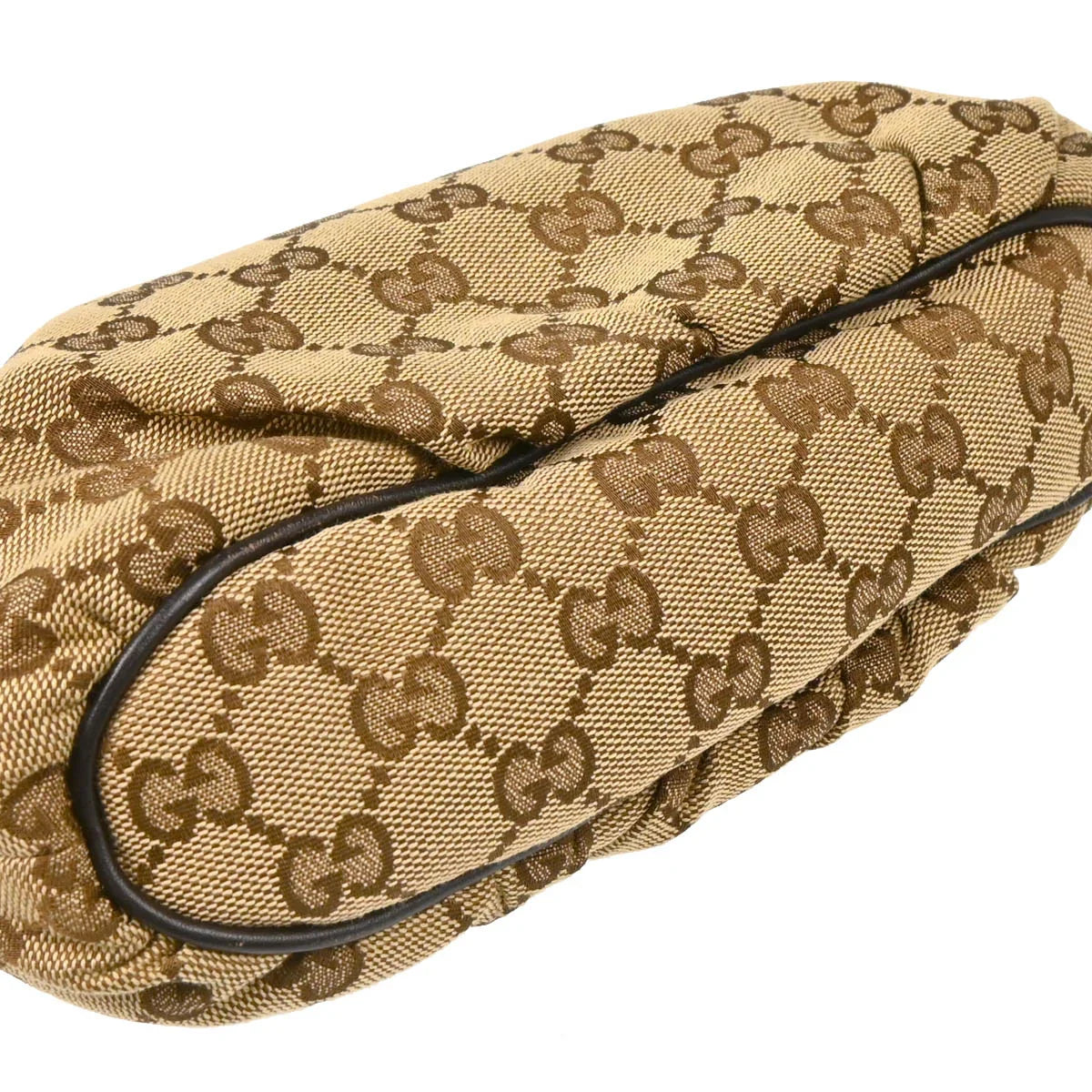 Gucci Beige Canvas GG Handbag