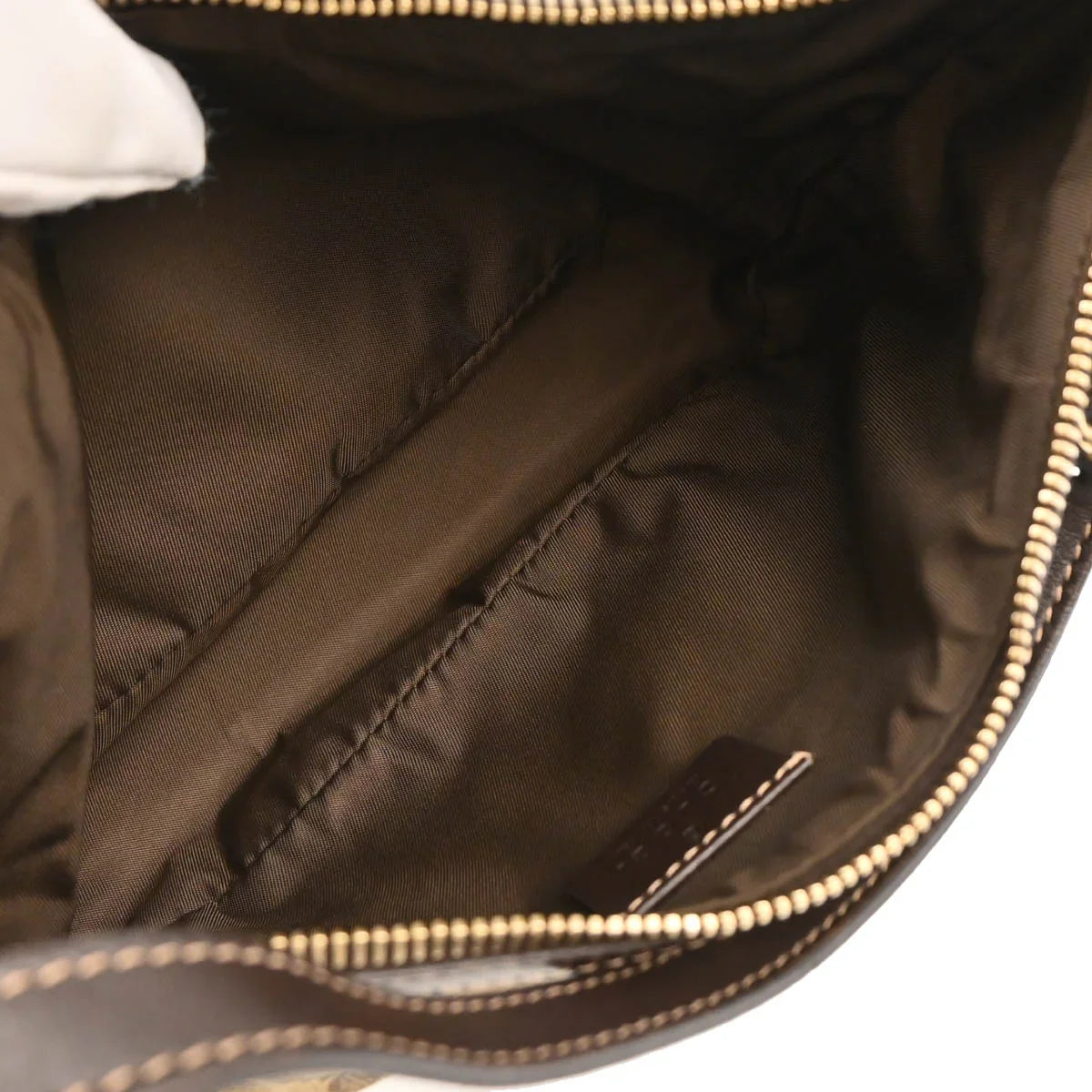 Gucci Beige Canvas GG Handbag