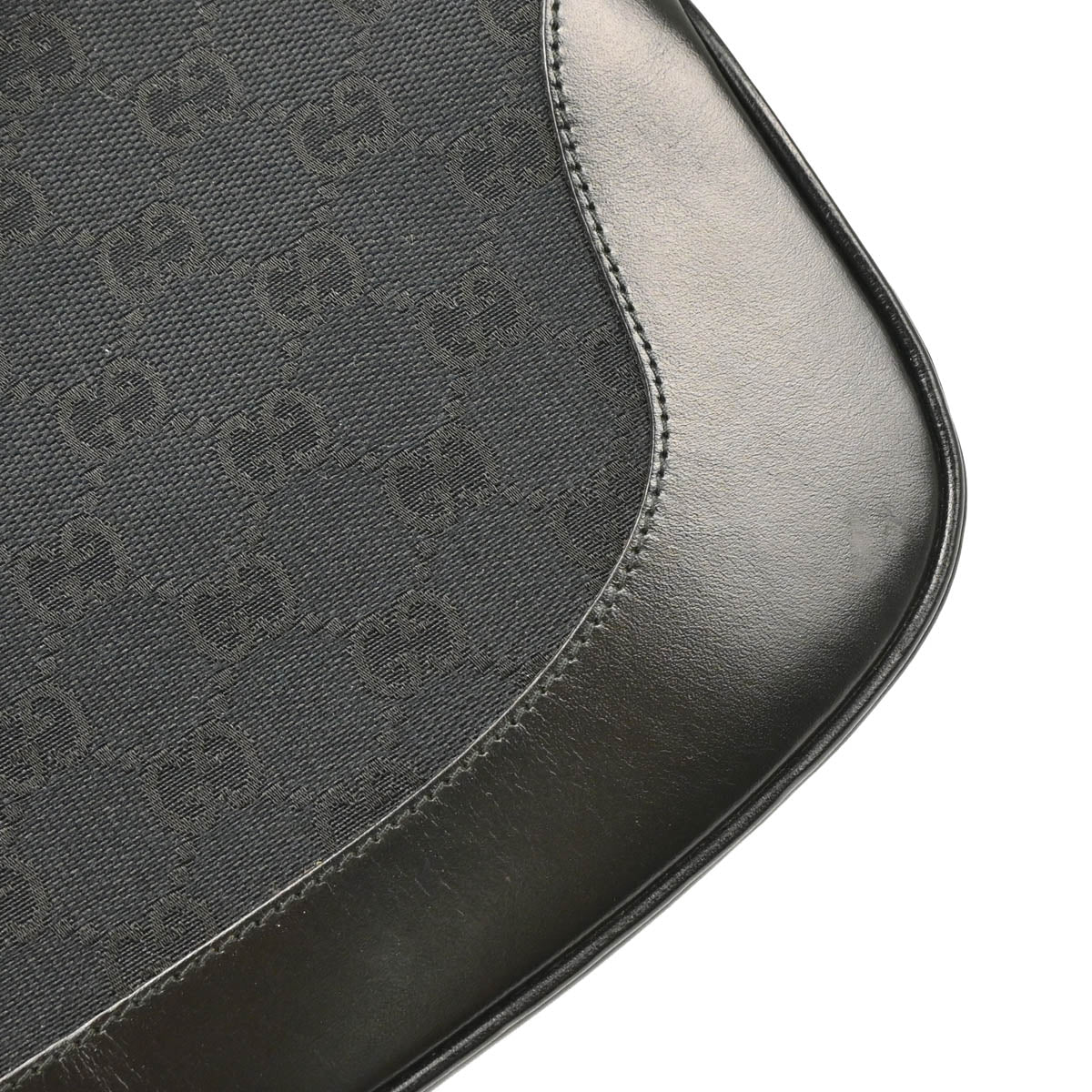 Gucci Black GG Jackie Hobo Handbag