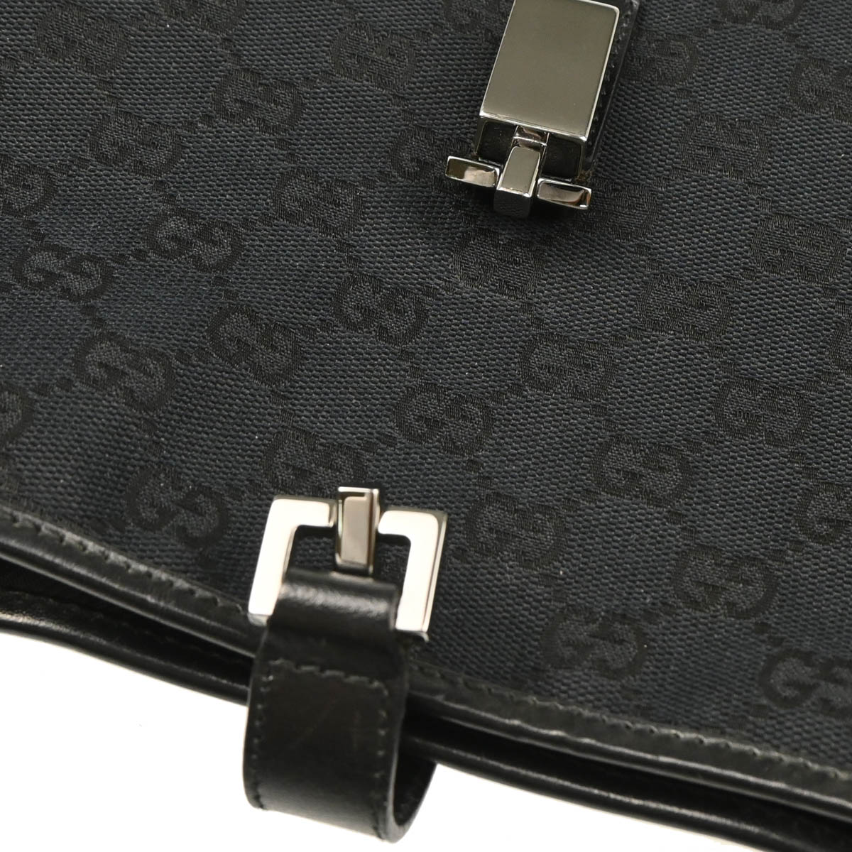 Gucci Black GG Jackie Hobo Handbag
