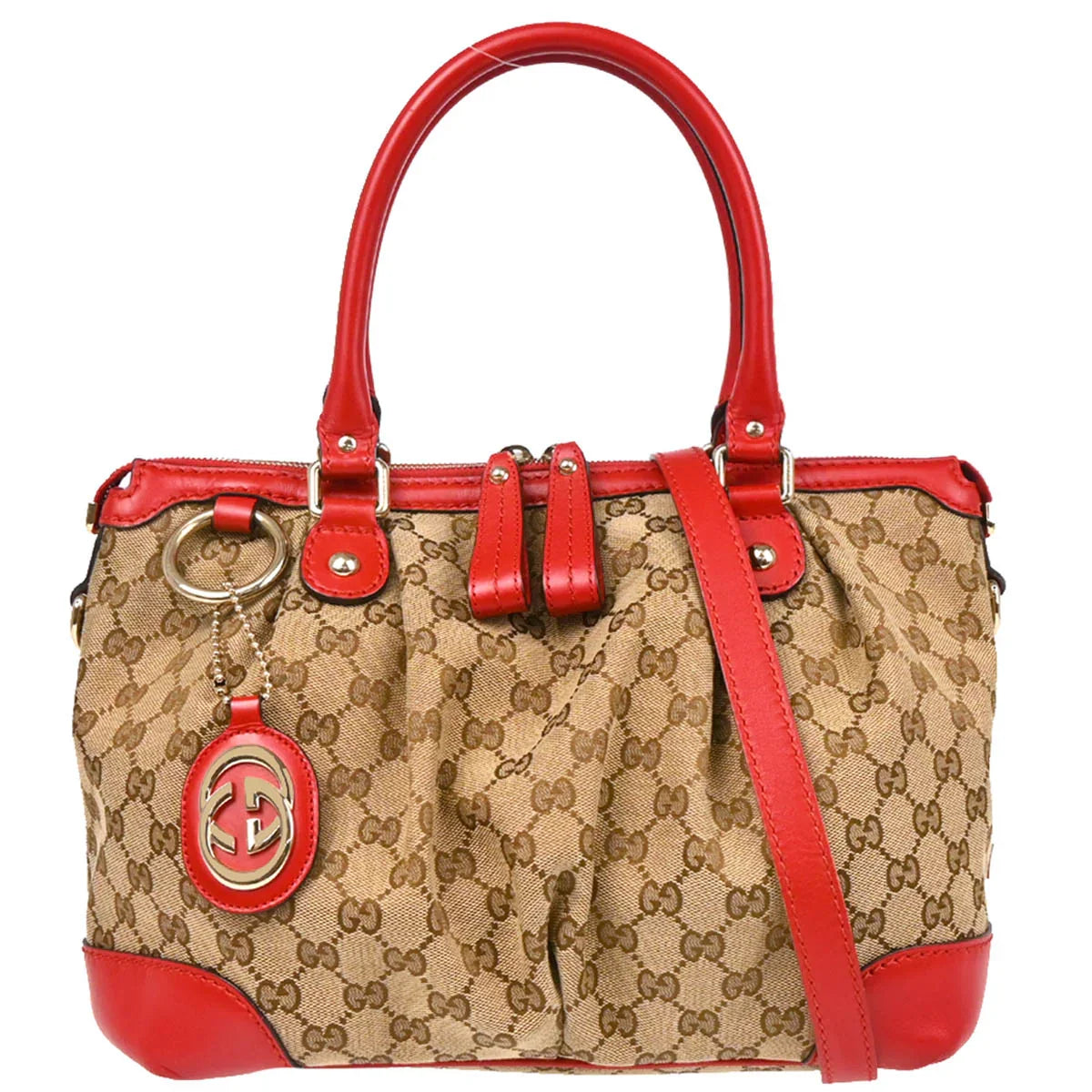 Gucci Beige GG Sukey 2way Shoulder Handbag