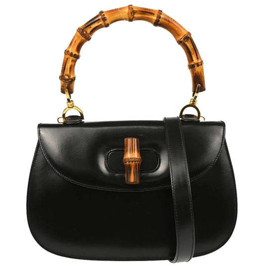 Gucci 1970-1990s Bamboo 2way Shoulder Handbag
