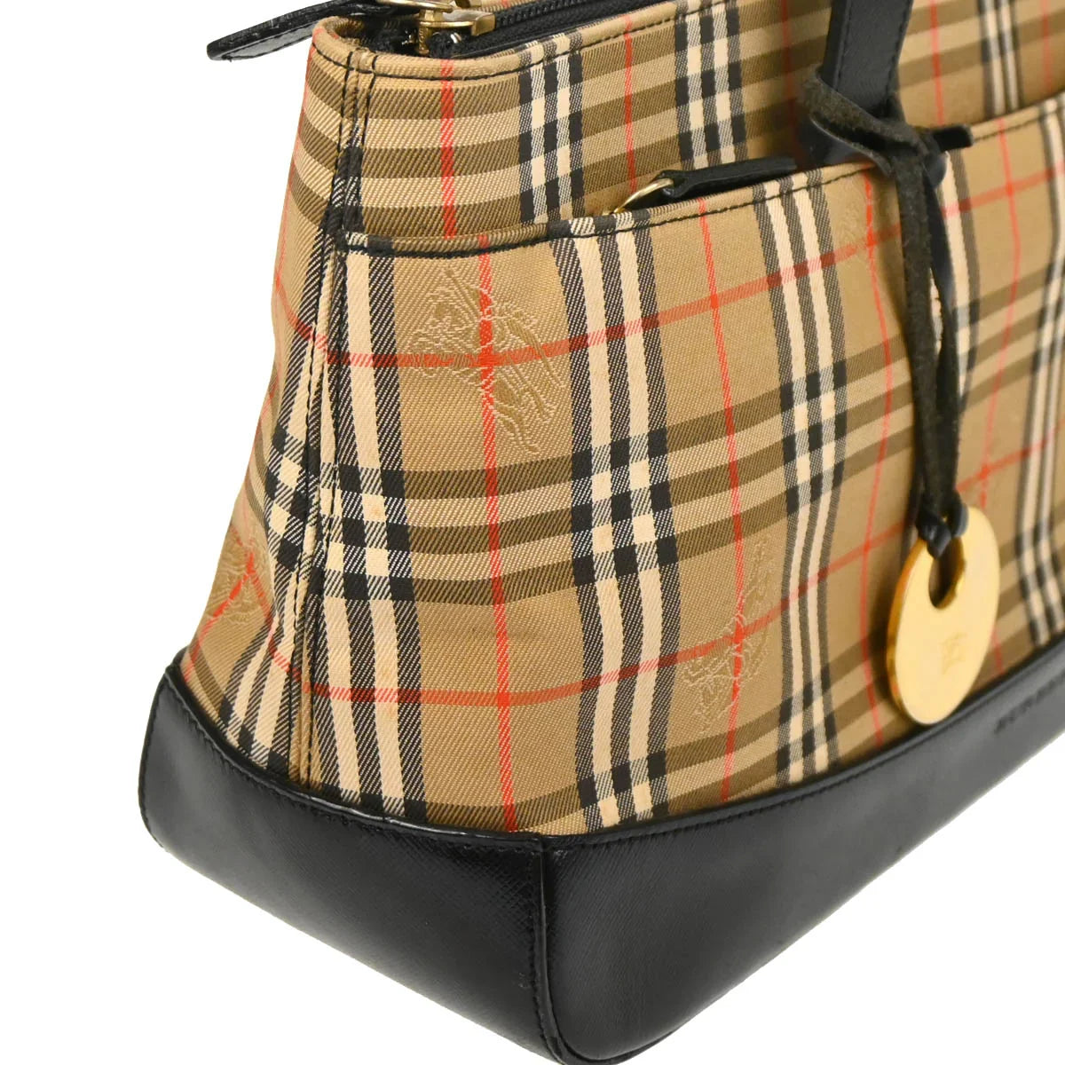 Burberry Beige House Check Tote Handbag