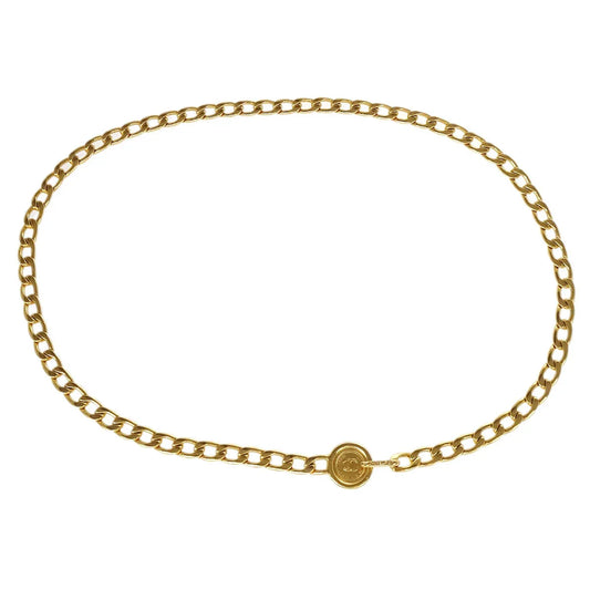 Chanel Medallion Charm Chain Belt Gold