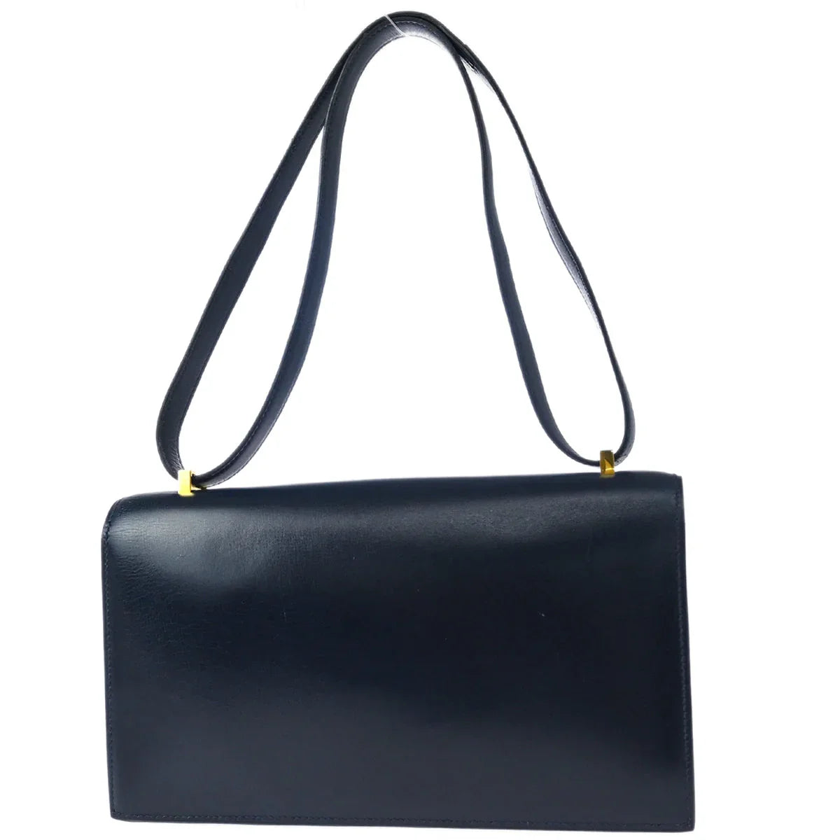 Hermes Blue Indigo Box Calf Olympie Shoulder Bag