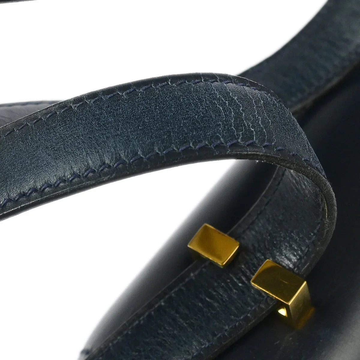 Hermes Blue Indigo Box Calf Olympie Shoulder Bag