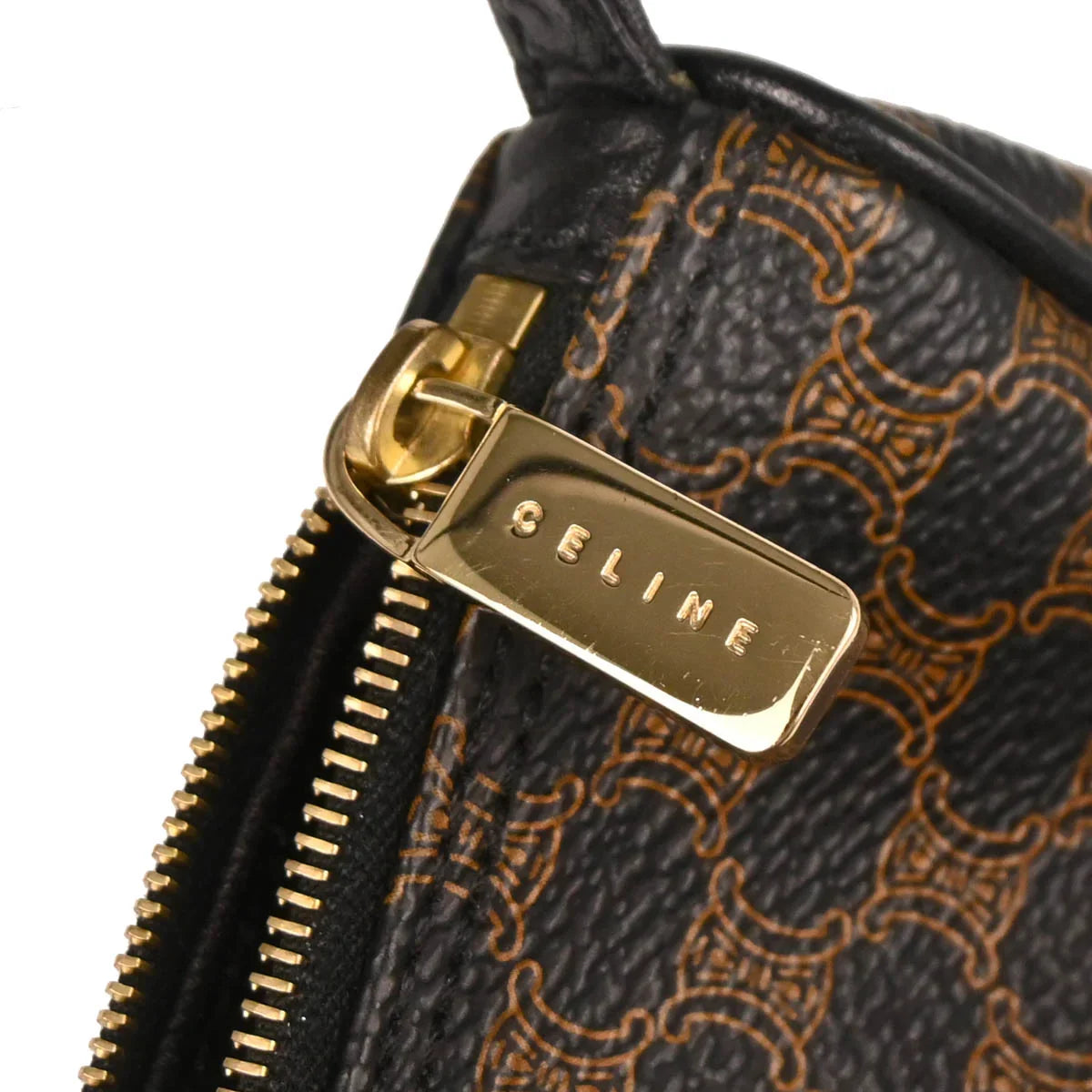 Celine Black Macadam Handbag