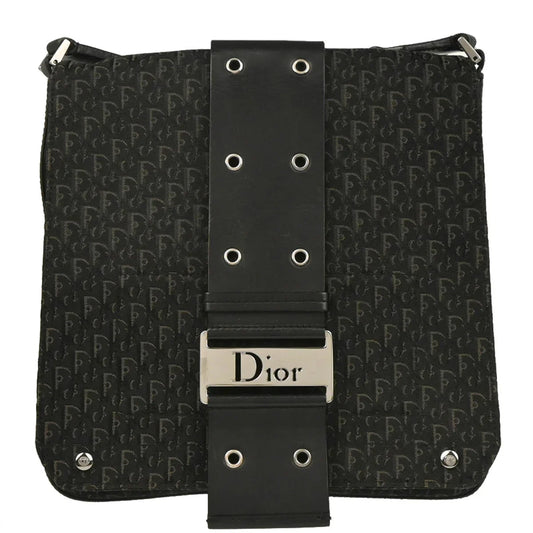 Christian Dior 2004 Black Trotter Street Chic Shoulder Bag