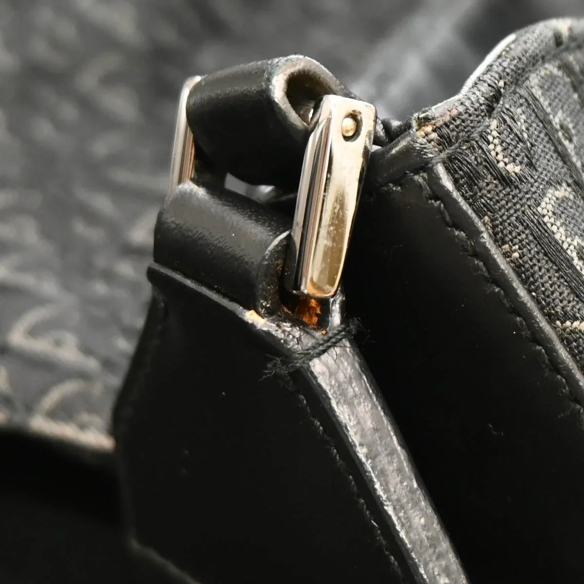 Christian Dior 2004 Black Trotter Street Chic Shoulder Bag
