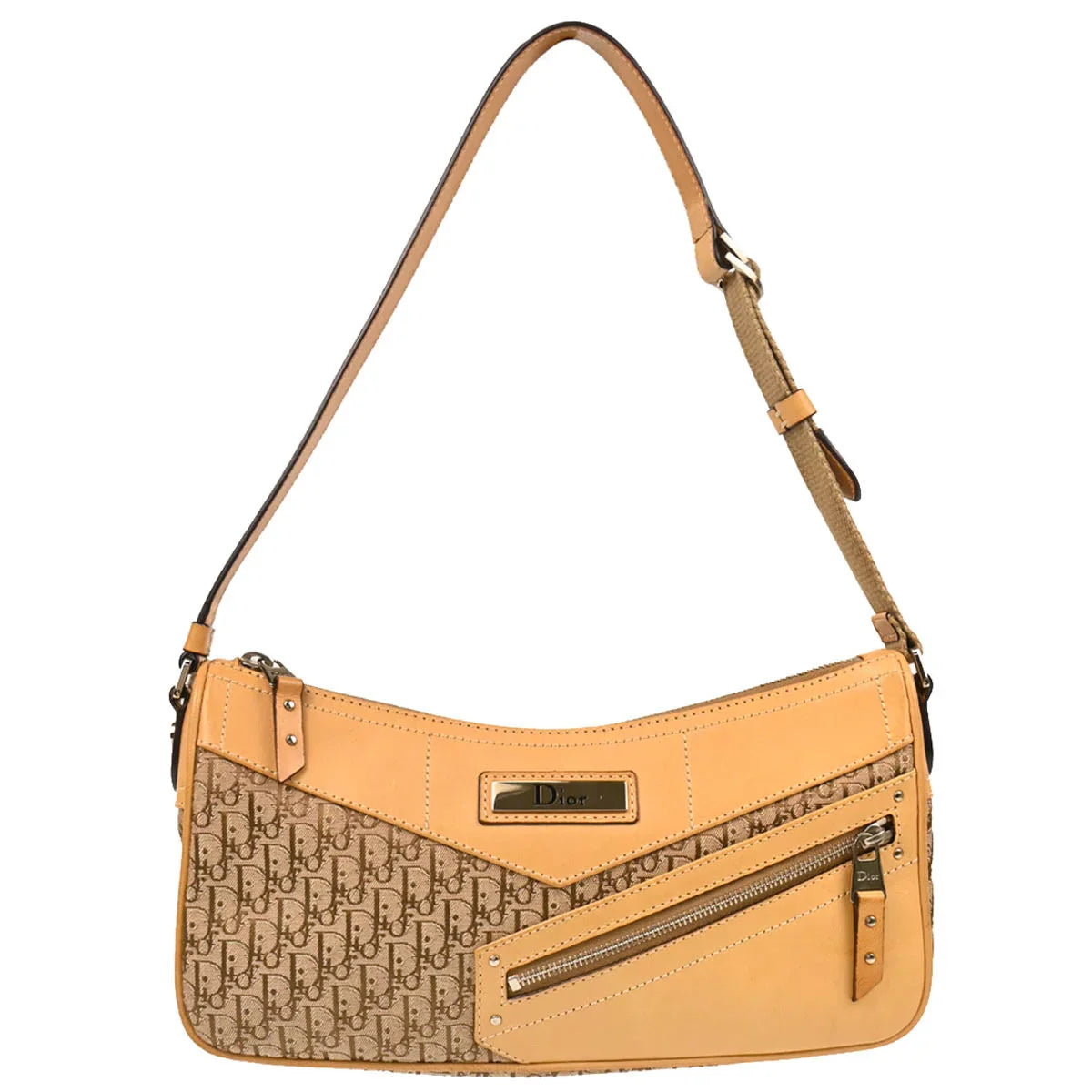 Christian Dior 2003 Beige Trotter Handbag