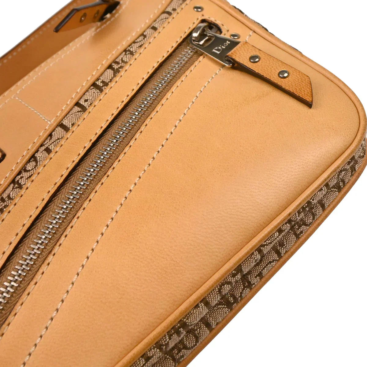 Christian Dior 2003 Beige Trotter Handbag