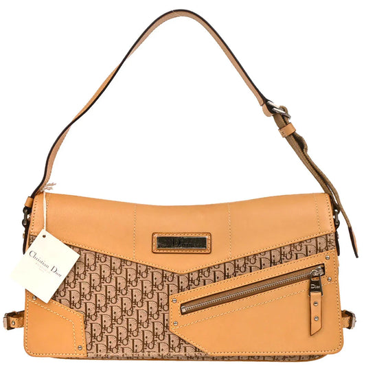 Christian Dior 2003 Beige Trotter Handbag
