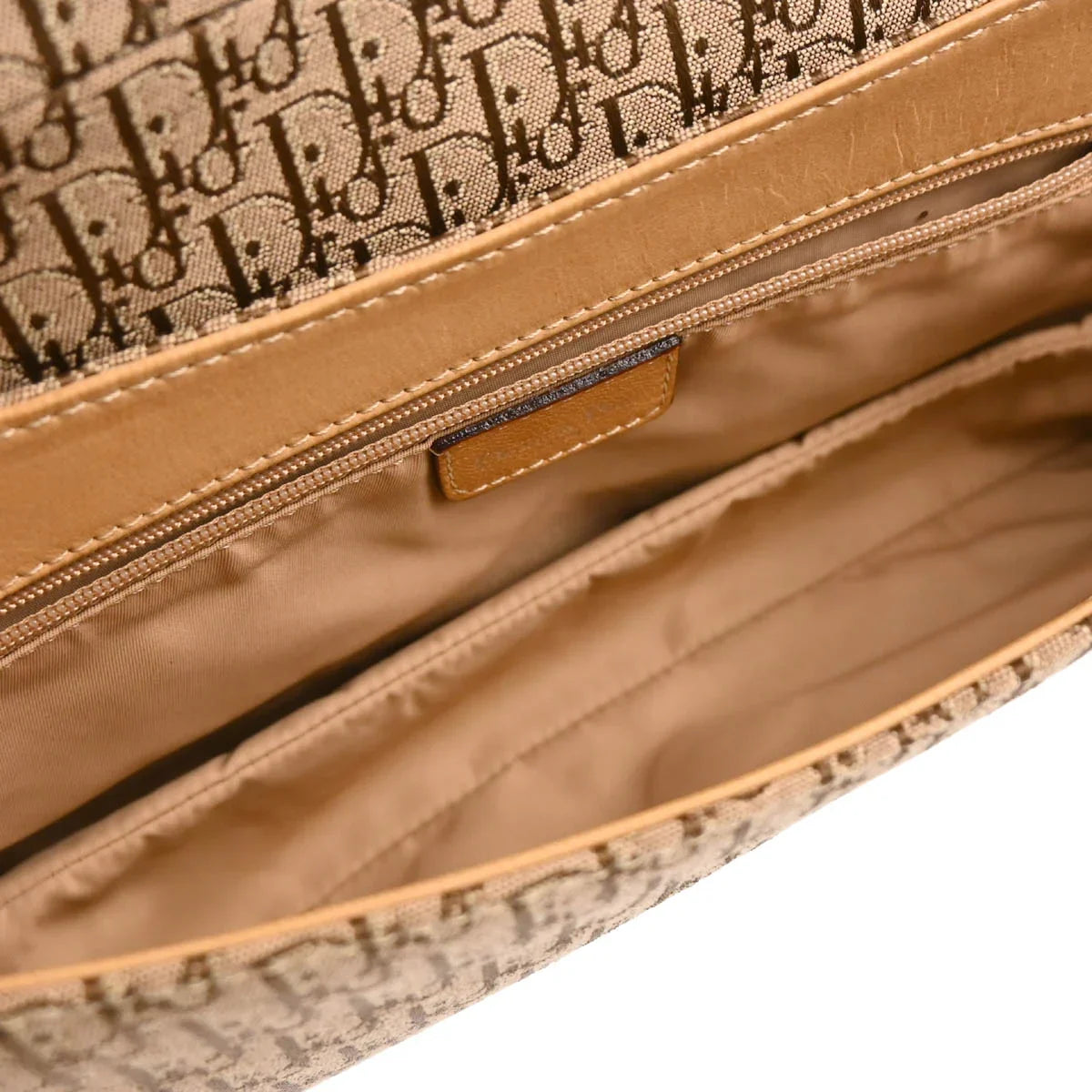 Christian Dior 2003 Beige Trotter Handbag