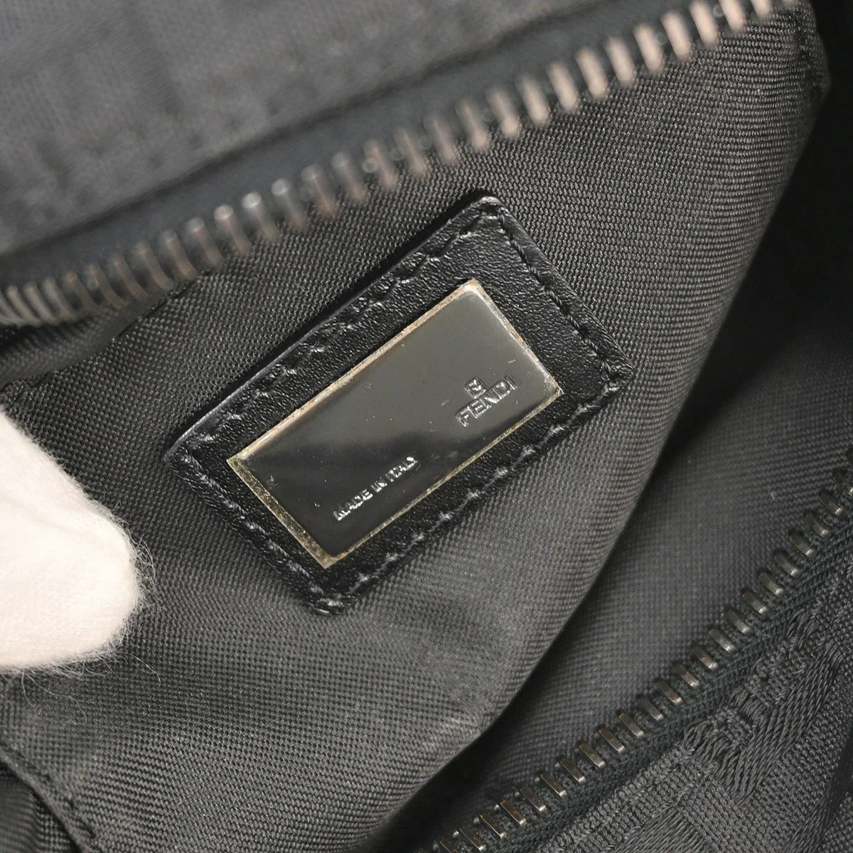 Fendi 2003 Black Zucchino Handbag