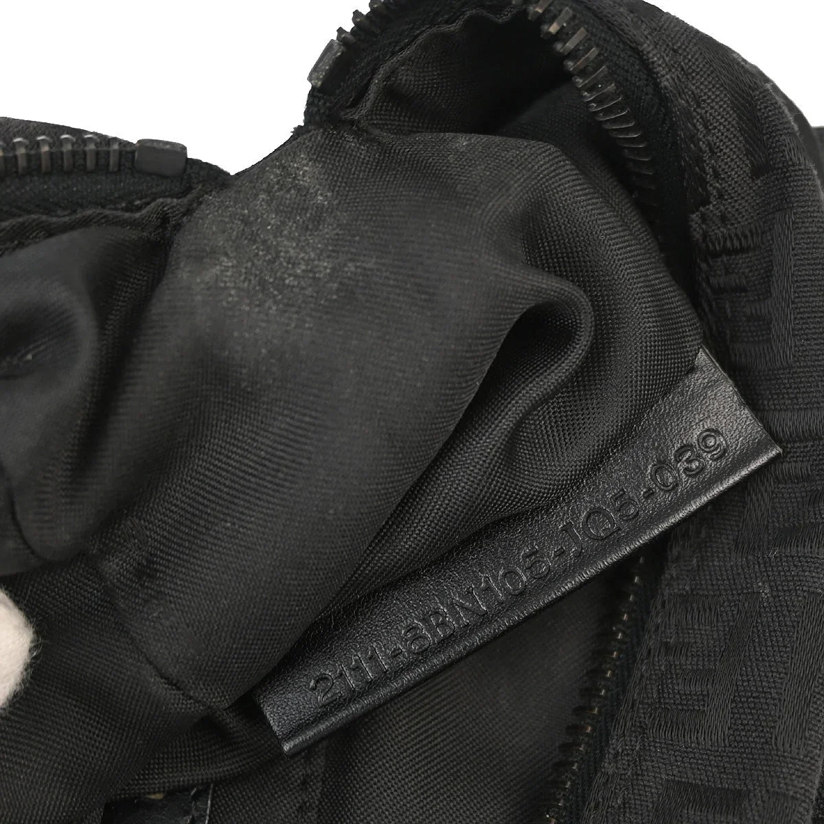 Fendi 2003 Black Zucchino Handbag