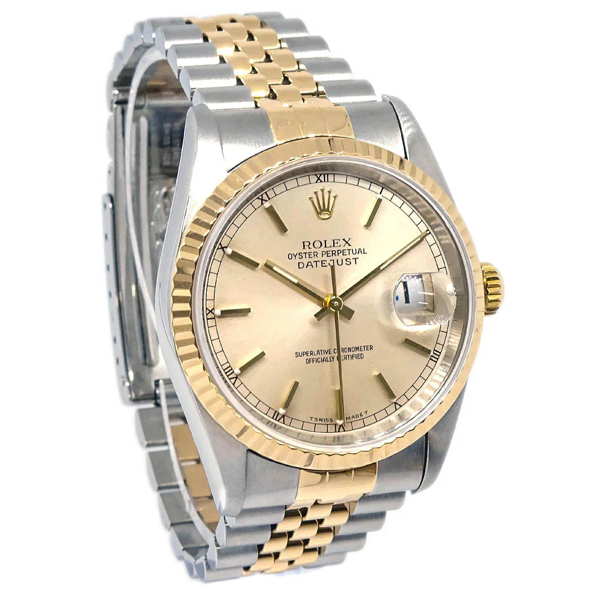 Rolex Oyster Perpetual Datejust Ref.16233 34mm Self-winding Watch 18KYG