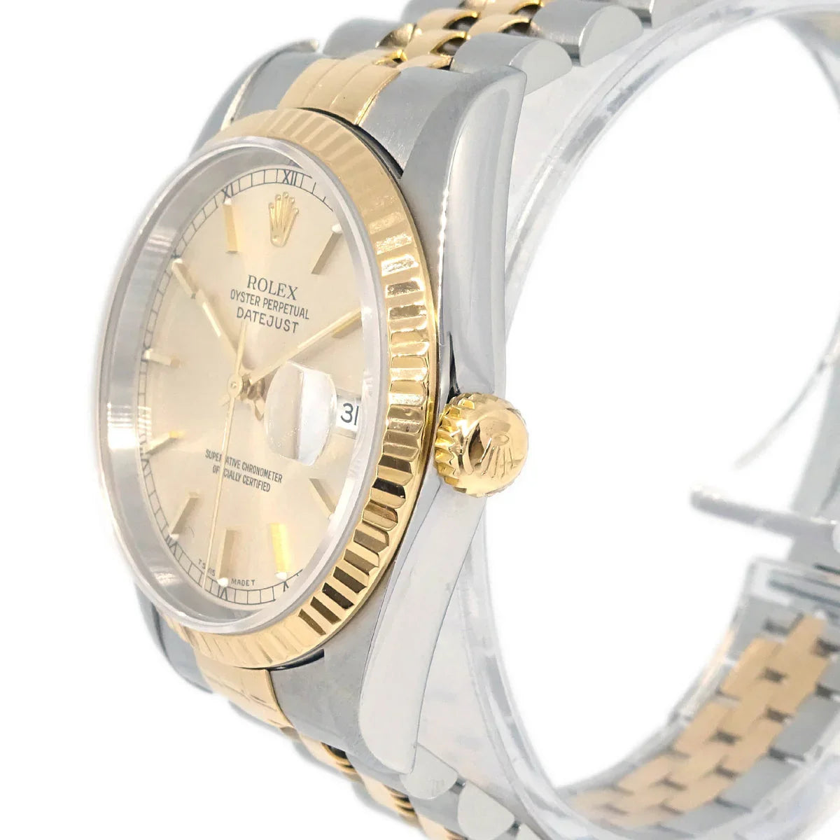 Rolex Oyster Perpetual Datejust Ref.16233 34mm Self-winding Watch 18KYG