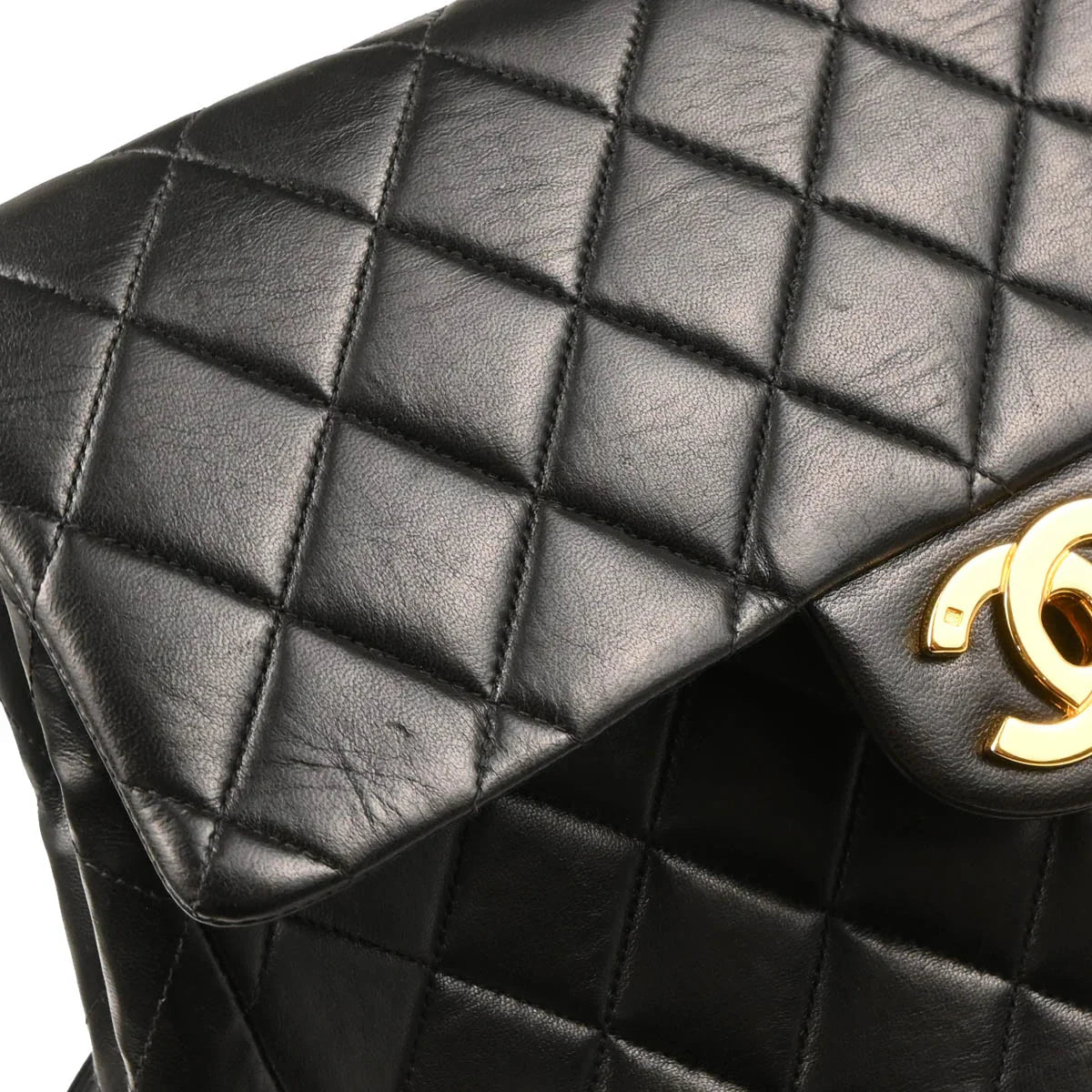 Chanel 1994-1996 Black Lambskin Backpack
