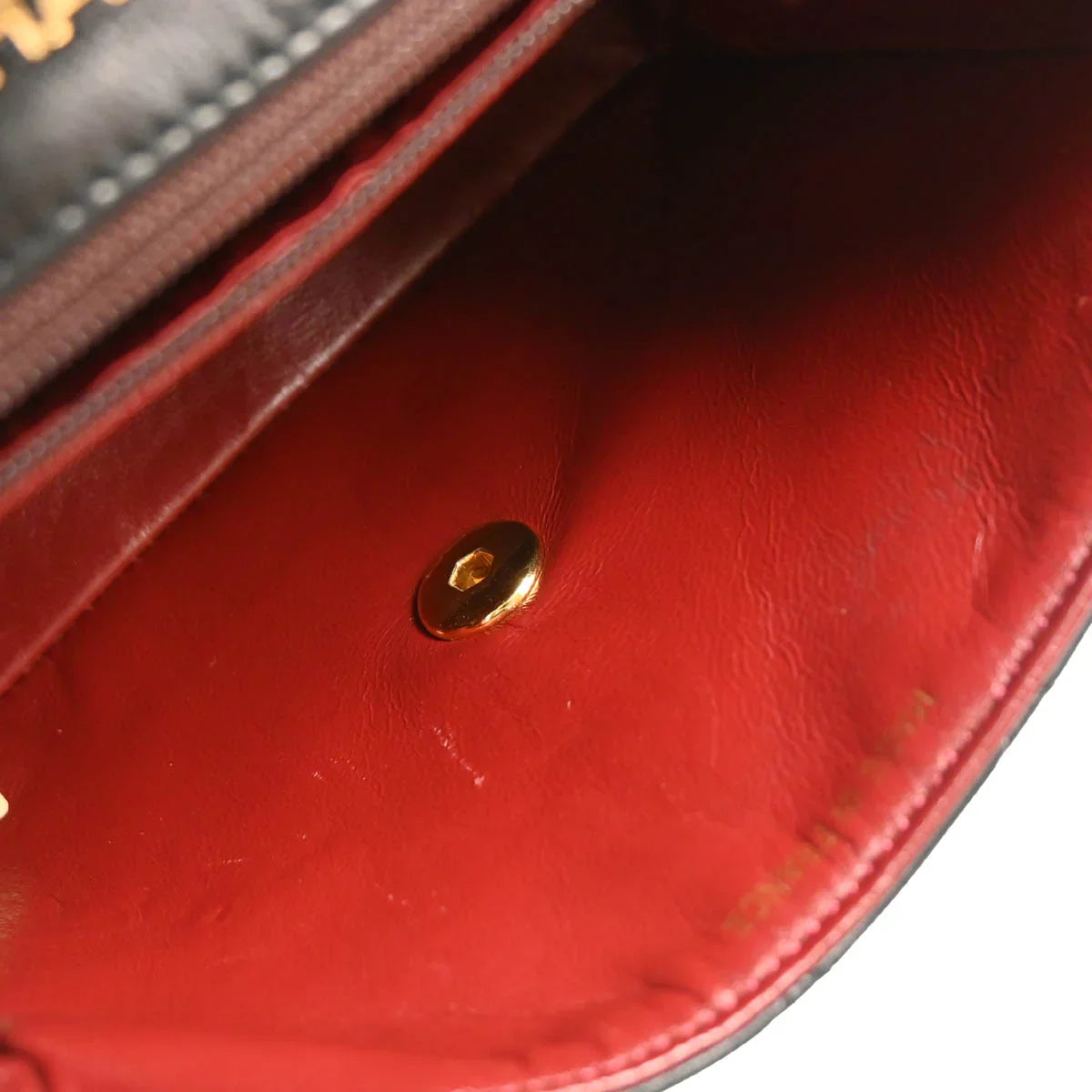 Chanel 1986-1988 Black Lambskin Mini Classic Square Flap Shoulder Bag