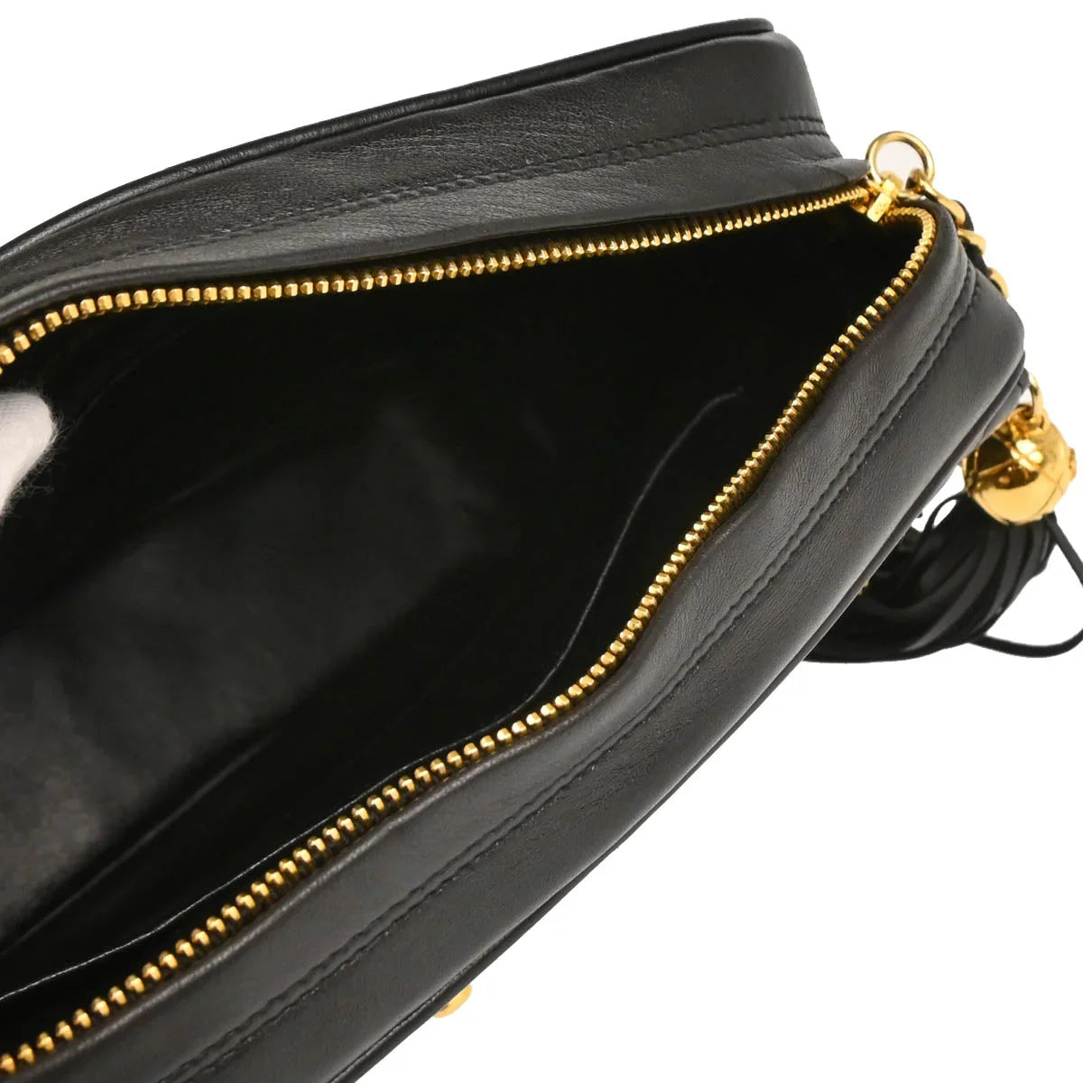 Chanel 1991-1994 Black Lambskin Camera Bag Small