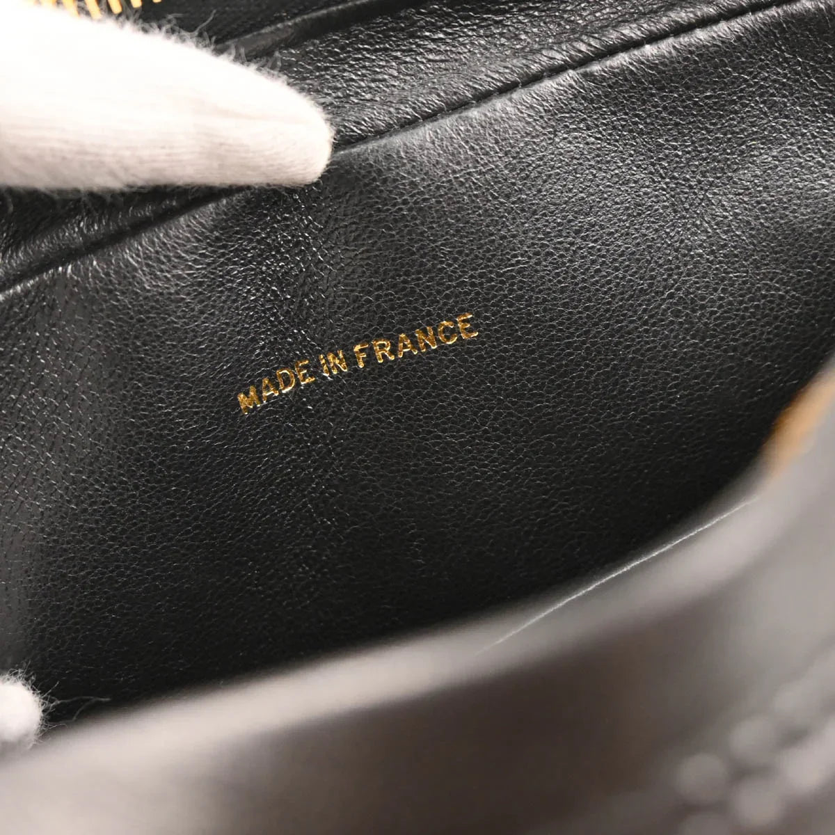 Chanel 1991-1994 Black Lambskin Camera Bag Small