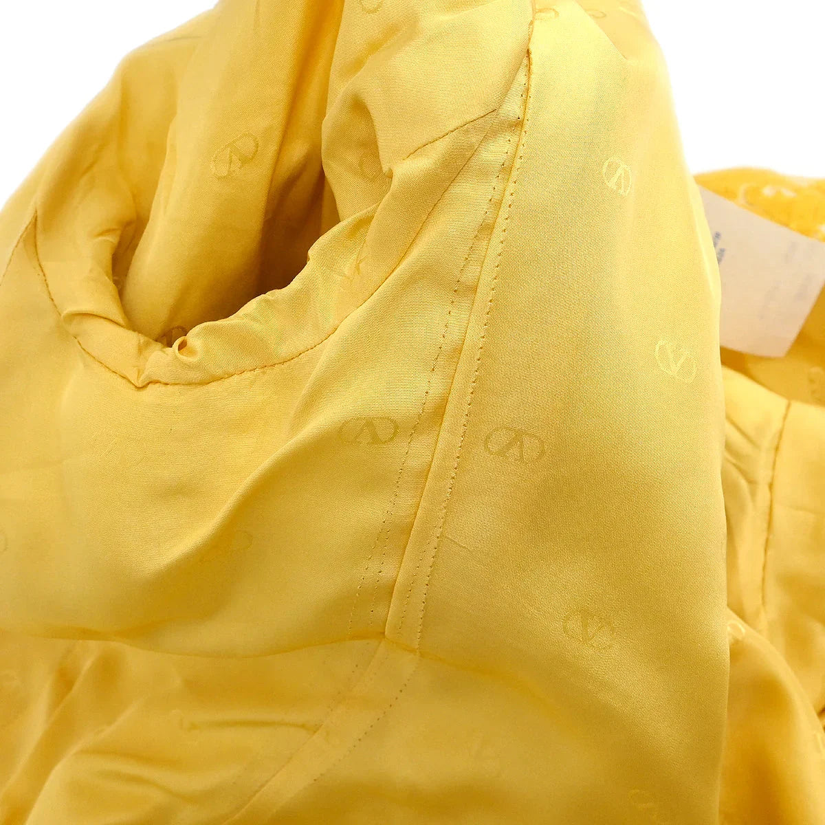 Valentino Garavani Setup Suit Jacket Skirt Yellow #37
