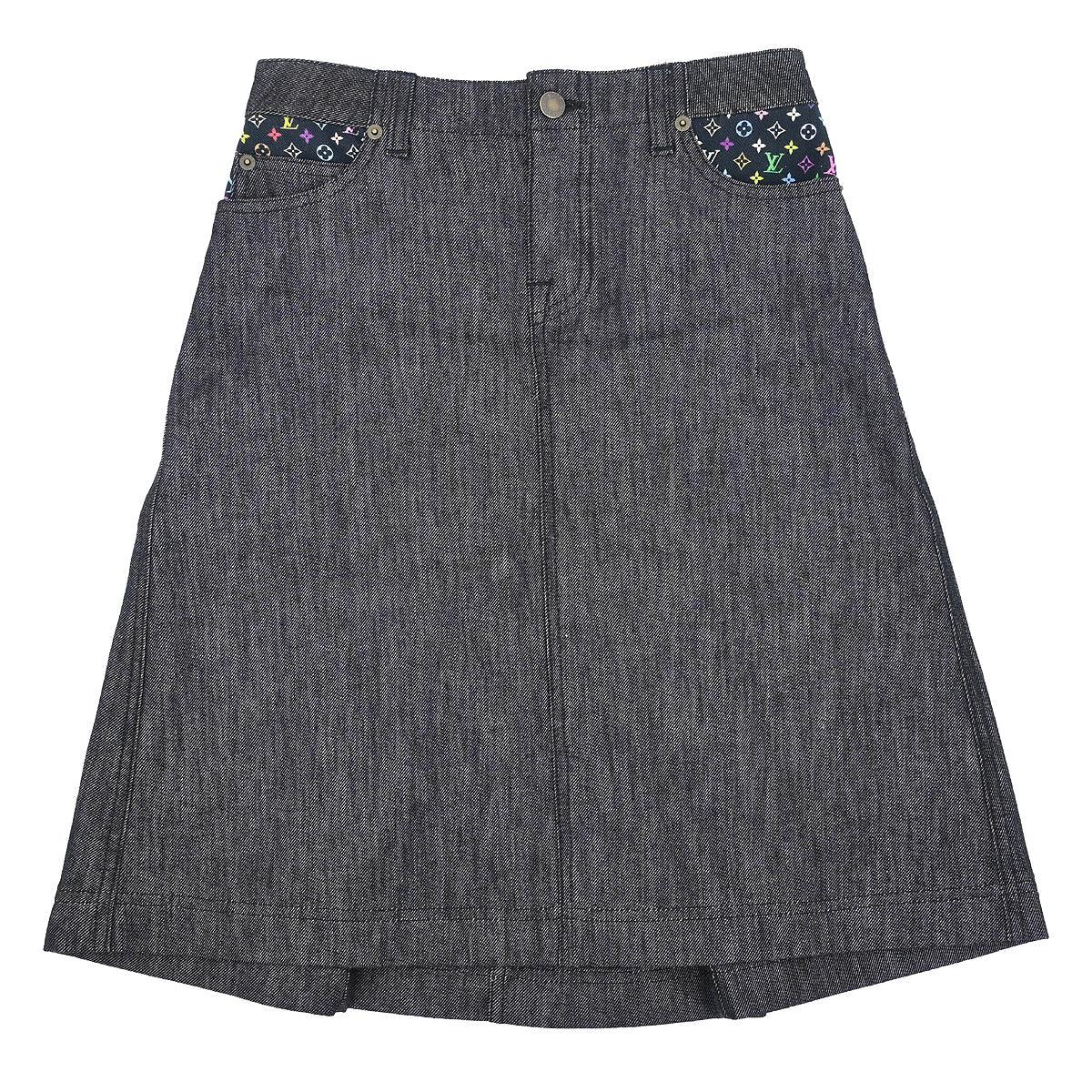 Louis Vuitton 2009 Denim Skirt Gray #34