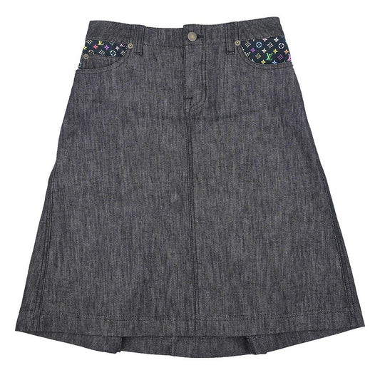 Louis Vuitton 2009 Denim Skirt Gray #34