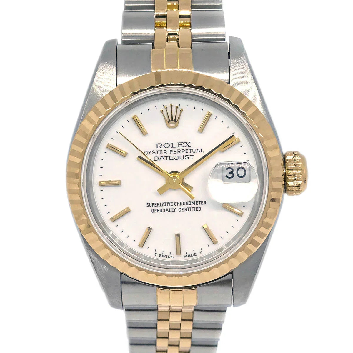 Rolex Oyster Perpetual Datejust 26mm Ref.69173 Watch 18KYG SS