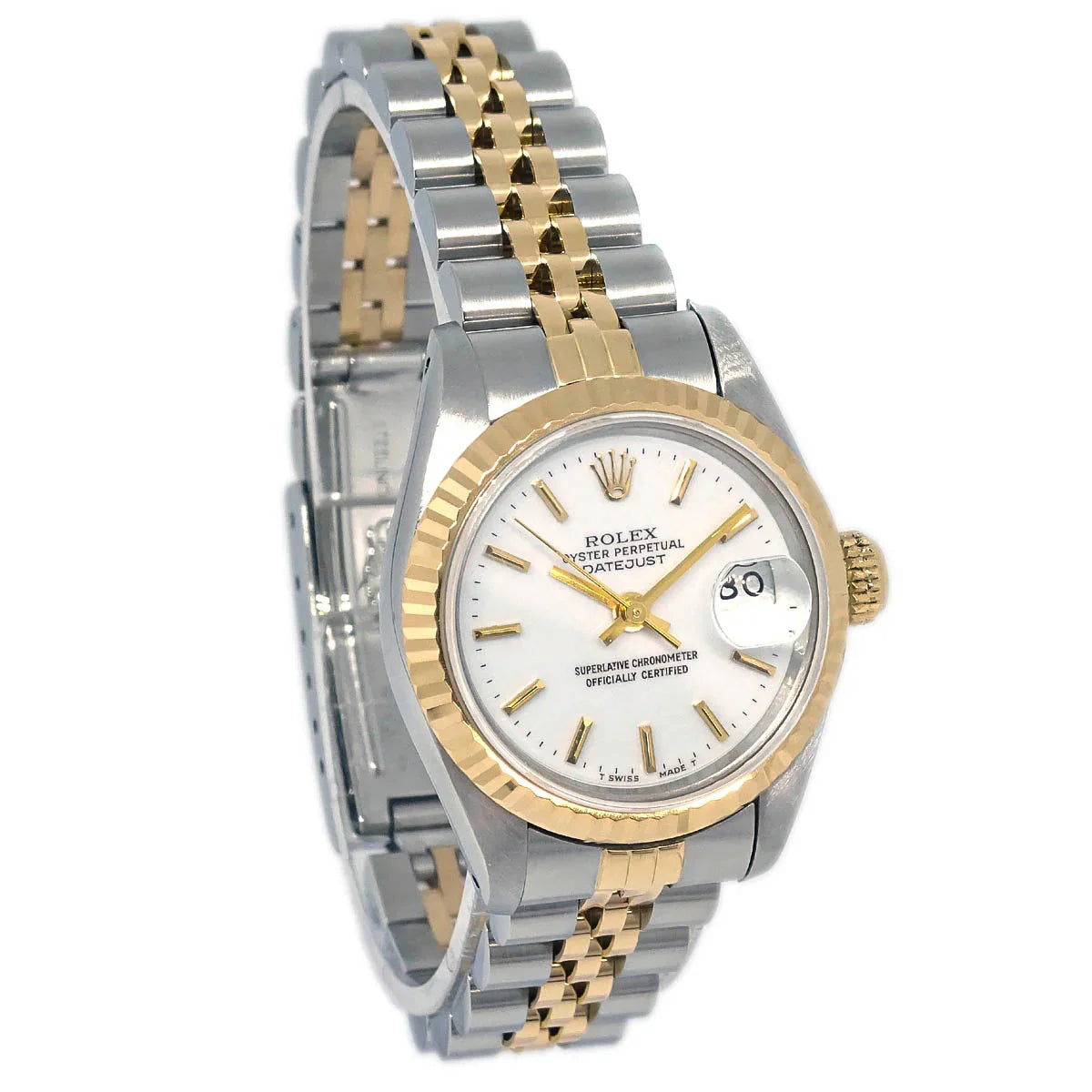 Rolex Oyster Perpetual Datejust 26mm Ref.69173 Watch 18KYG SS