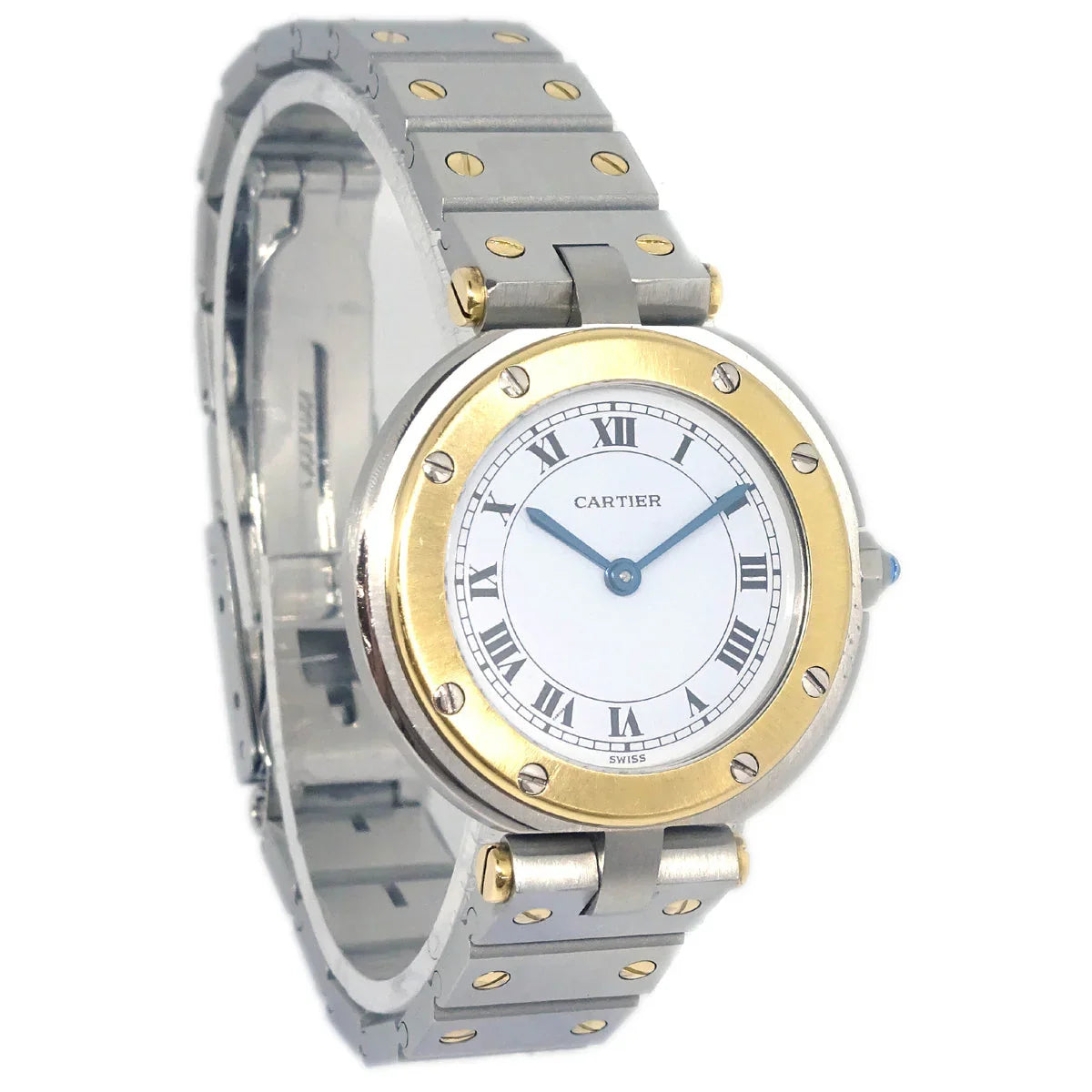 Cartier Santos Ronde SM Ref.84038288 Quartz Watch 18KYG SS