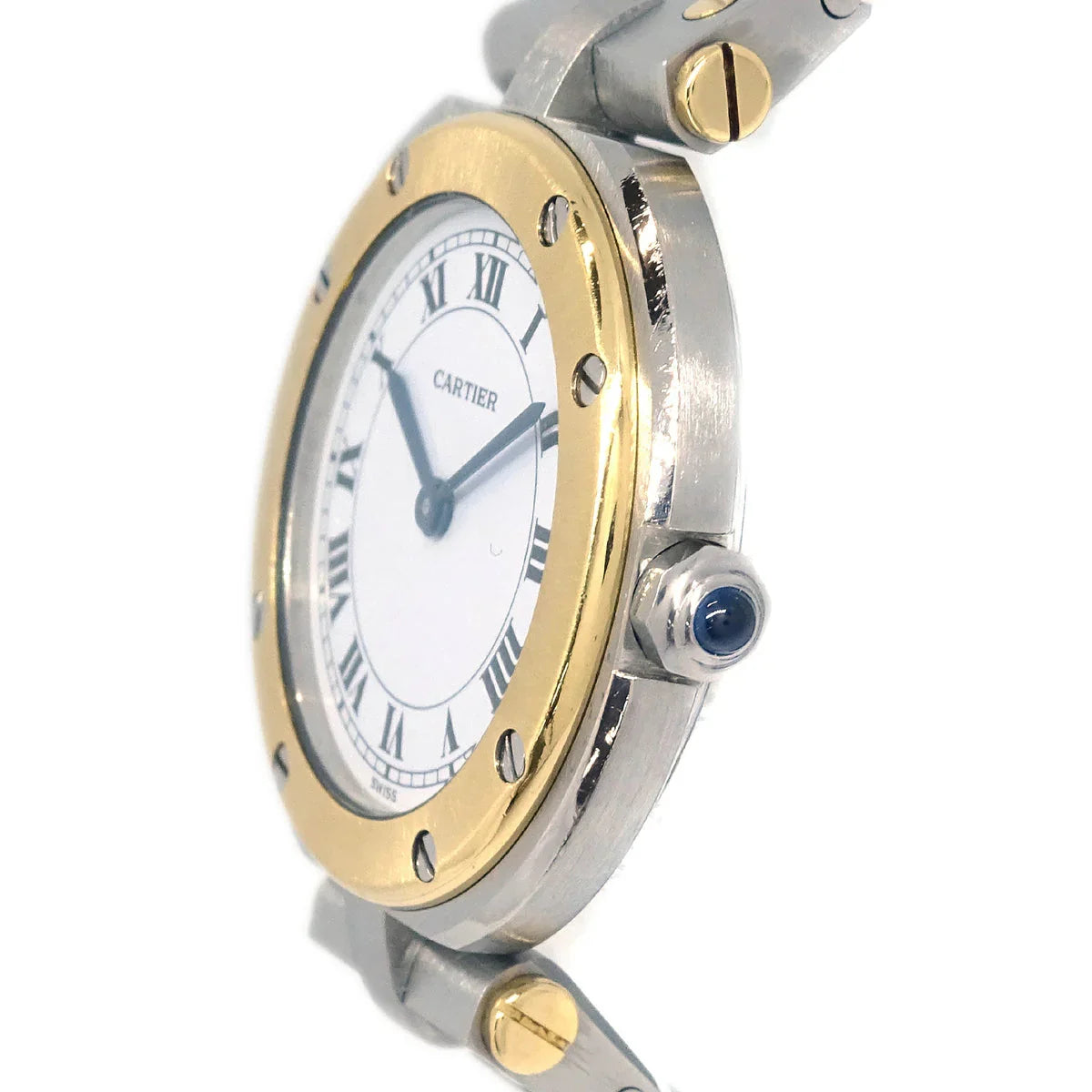 Cartier Santos Ronde SM Ref.84038288 Quartz Watch 18KYG SS