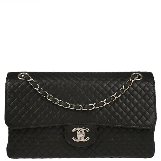 Chanel 1996-1997 Black Lambskin Shoulder Bag
