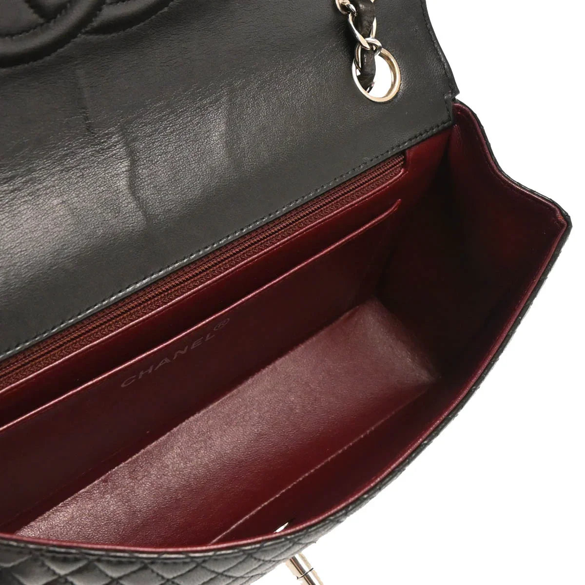Chanel 1996-1997 Black Lambskin Shoulder Bag