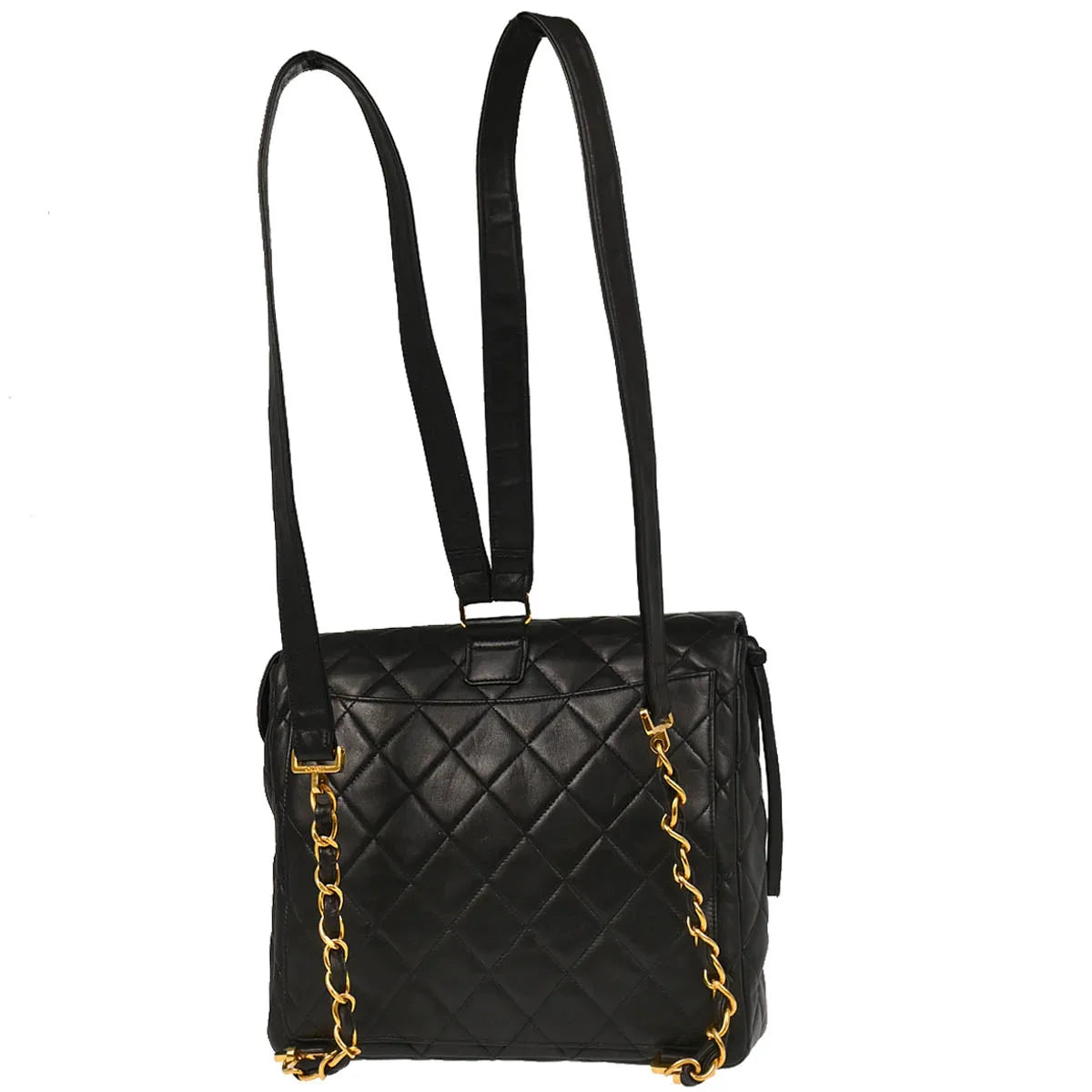 Chanel 1994-1996 Black Lambskin Backpack