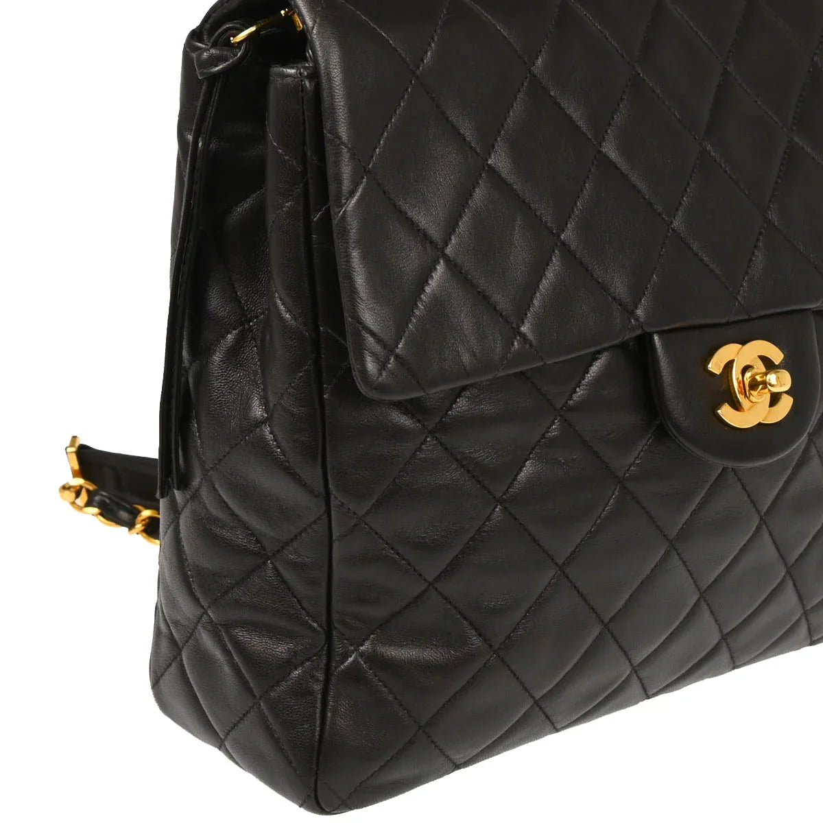 Chanel 1994-1996 Black Lambskin Backpack
