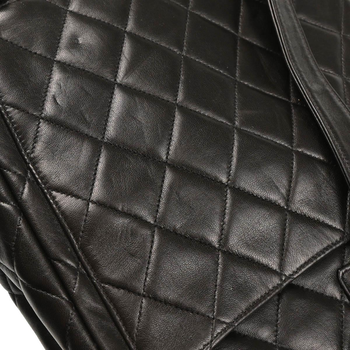 Chanel 1994-1996 Black Lambskin Backpack