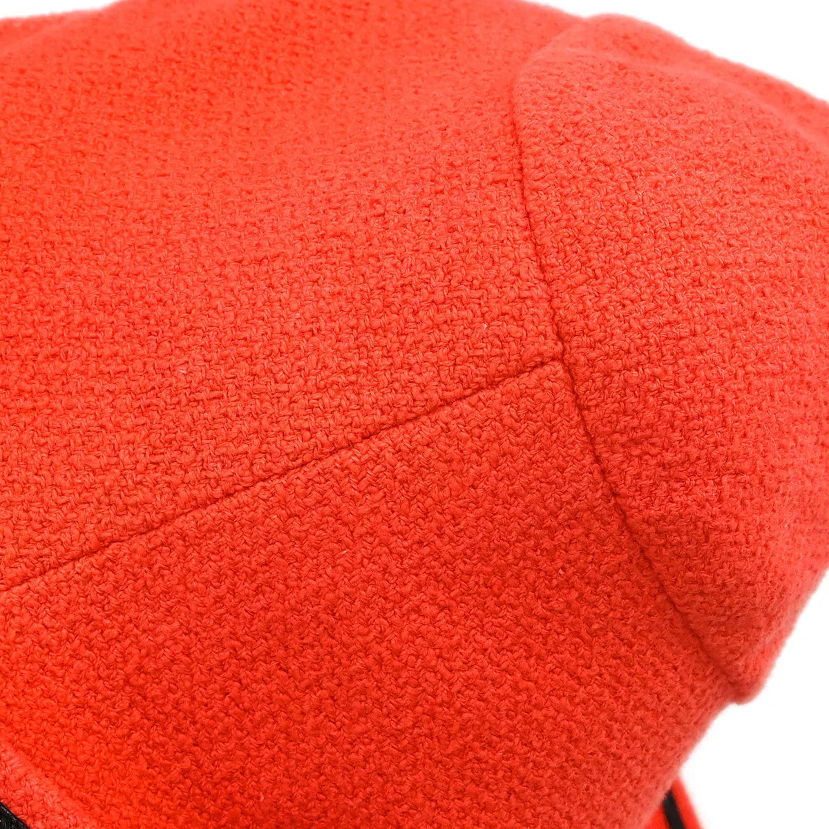 Chanel 1995 Single Breasted Short Sleeve Jacket Vermilion Red #36