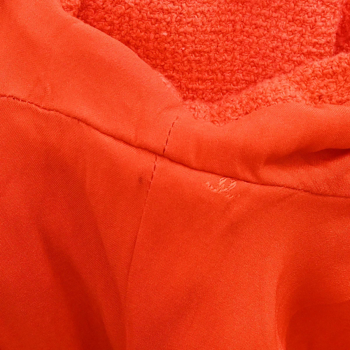 Chanel 1995 Single Breasted Short Sleeve Jacket Vermilion Red #36