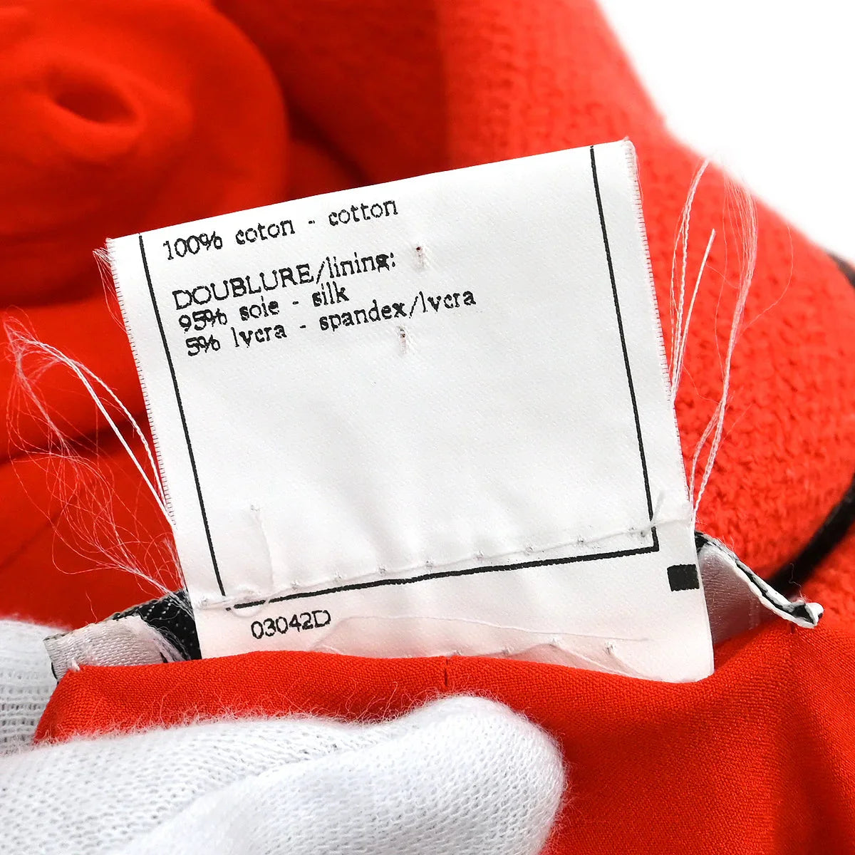 Chanel 1995 Single Breasted Short Sleeve Jacket Vermilion Red #36