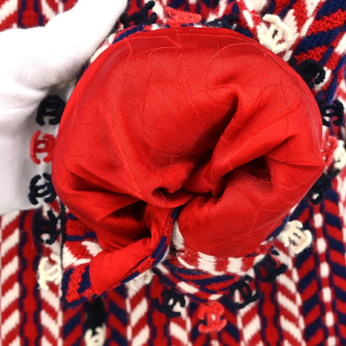 Chanel 2004 Setup Suit Jacket Skirt Red #42 #38
