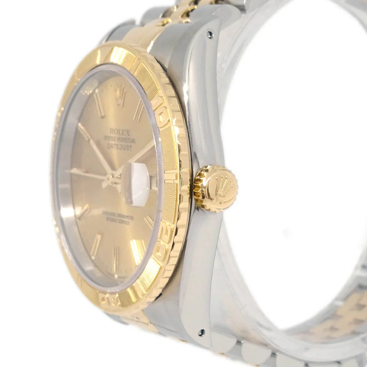 Rolex Oyster Perpetual Datejust Thunderbird Ref.16263 36mm Watch 18KYG SS