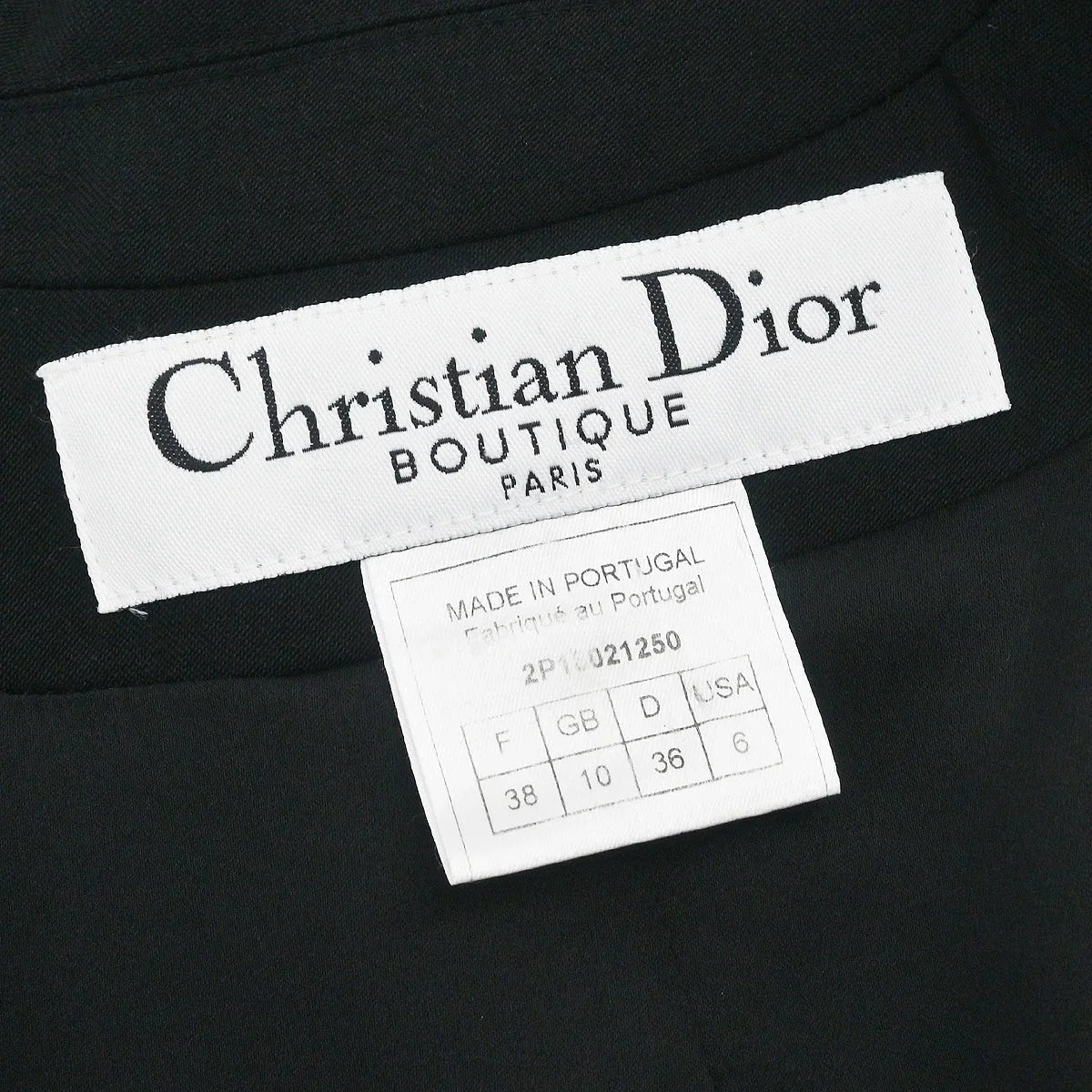 Christian Dior 2002 Zip Up Jacket Black #38